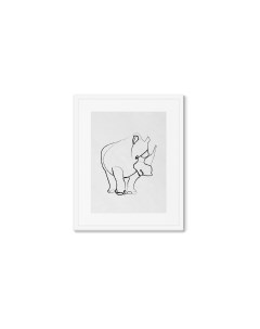 Репродукция картины в раме rhino белый 42x52 см Картины в квартиру
