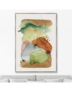 Репродукция картины на холсте rain cloud over mountain мультиколор 75x105 см Картины в квартиру