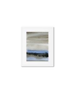 Репродукция картины в раме autumn sky forest and river мультиколор 42x52 см Картины в квартиру