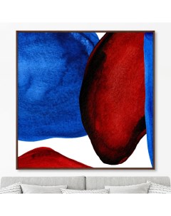 Репродукция картины на холсте forms and colors composition no25 мультиколор 105x105 см Картины в квартиру