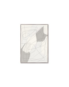 Репродукция картины на холсте fine threads no4 мультиколор 75x105 см Картины в квартиру