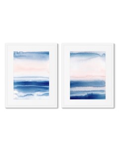 Набор из 2 х репродукций картин в раме breeze from the seaside мультиколор 42x52 см Картины в квартиру