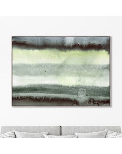 Репродукция картины на холсте rolling wave over the black sand мультиколор 145x105 см Картины в квартиру