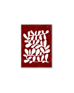 Репродукция картины на холсте branches in color no1 красный 75x105 см Картины в квартиру