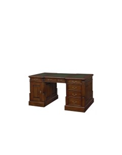 Стол письменный зелёная кожа коричневый 180x90x70 см Satin furniture