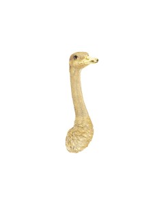 Украшение настенное ostrich золотой 19x72x25 см Kare