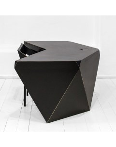 Рабочий стол гексагон брильян т в черном цвете черный 132x74x114 см Archpole