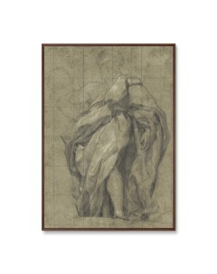 Репродукция картины на холсте youth bearing some leaves 1762г серый 75x105 см Картины в квартиру
