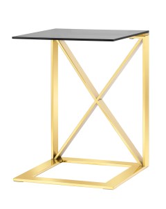 Приставной столик кросс золотой 40x55x40 см Stoolgroup