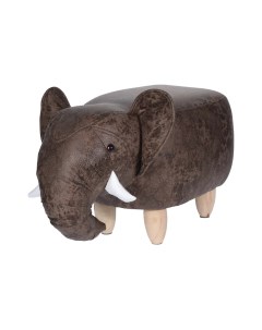 Табурет мягкий elephant коричневый 66x29x35 см Ogogo