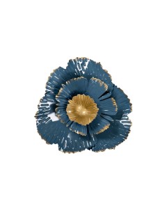 Декор настенный цветок синий 23x23x6 см Garda decor