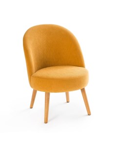 Кресло велюровое lenou оранжевый 78x57 см Laredoute