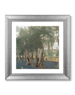 Репродукция картины в раме olive grove 1914г серый 60x60 см Картины в квартиру