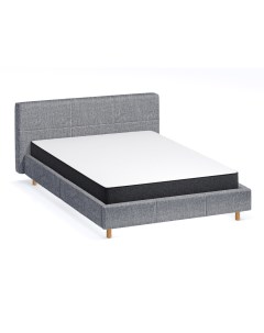 Кровать в коробке bed in box light grey 140х200 серый 154x93x216 см Iq sleep