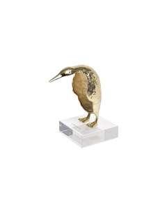 Декор настольный золотой пингвин золотой 10x16x10 см Garda decor