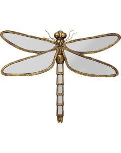 Украшение настенное dragonfly золотой 58x71x6 см Kare