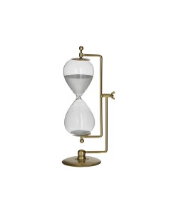 Декор настольный песочные часы на подставке cashel прозрачный 13x30x10 см To4rooms