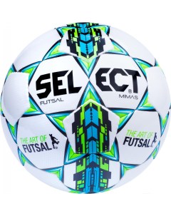 Футбольный мяч Futsal Mimas размер 4 белый зеленый Select