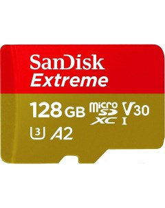 Карта памяти Extreme microSDXC 128GB адаптер SDSQXA1 128G GN6MA Sandisk