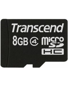 Карта памяти microSDHC Class 4 8GB TS8GUSDC4 Transcend