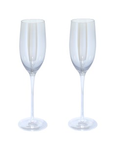 Бокал для шампанского 260 мл 2 шт стекло светло серый Twinkle Kuchenland