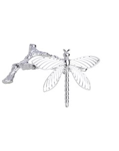 Кольцо для салфеток 5 см металл серебристое Стрекоза Dragonfly Kuchenland