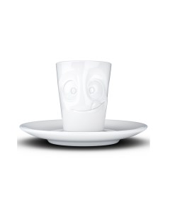 Кофейная чашка с блюдцем tasty белый 7x6x8 см Tassen