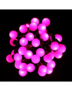 Светодиодная гирлянда LSB 100L 10 м шарики розовый Etp