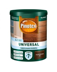 Пропитка антисептик Universal 2 в 1 Индонезийский тик 0 9л Pinotex