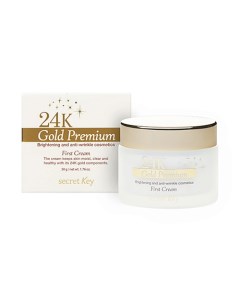 Антивозрастной крем для лица с коллоидным золотом 24K Gold Premium First Cream 50 Secret key