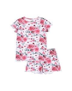 Пижама трикотажная для девочек Цветы Playtoday