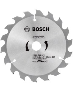 Пильный диск ECO WO Z18 2608644372 160 20 16 мм Bosch