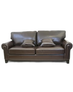 Кожаный диван todes коричневый 217x92x104 см Mak-interior