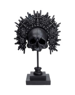 Предмет декоративный skull черный 32x49x20 см Kare