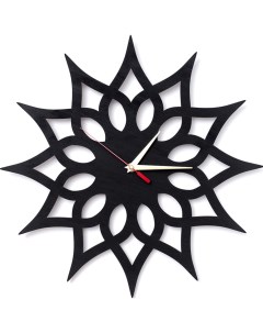 Настенные часы 40см чёрный 2018 Woodary