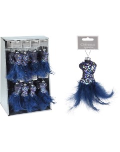 Украшение ёлочное Dress синий CAA124190 Koopman