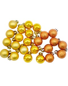 Набор шаров 24 шт 2 5 см золотой N4 2524ABY Christmas touch