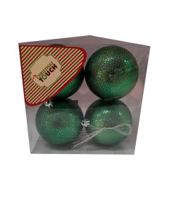 Набор шаров ёлочных 4 шт N3 8004 7483C Christmas touch