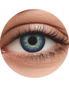 Цветные контактные линзы Fusion color Cobalt Blue на 1 месяц Okvision