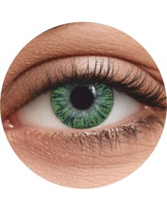 Цветные контактные линзы Fusion color Lime на 1 месяц Okvision