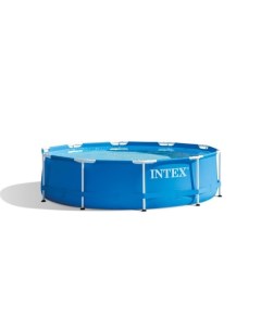 Каркасный бассейн metal frame 28212np 366х76 см c фильтр насосом Intex