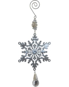Новогоднее украшение Снежинка серебро R100951 Волшебная страна