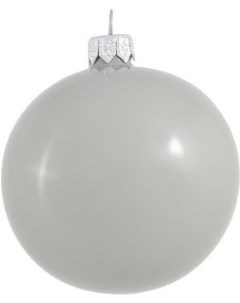 Елочная игрушка и новогоднее украшение Шар для елки д 8см эмаль серый Orbital