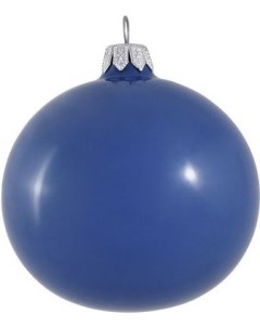 Елочная игрушка и новогоднее украшение Шар для елки д 8см эмаль синий Orbital