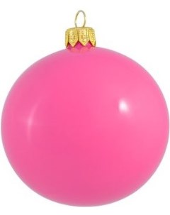 Елочная игрушка и новогоднее украшение Шар для елки д 8см эмаль розовый Orbital