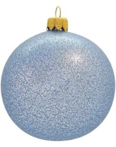 Елочная игрушка и новогоднее украшение Шар для елки д 8см глитер голубой Orbital