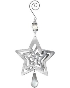 Новогоднее украшение Звезда серебро R100973 Волшебная страна