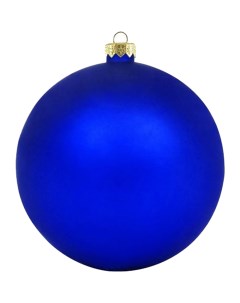 Елочная игрушка и новогоднее украшение Шар елочный 100 мм синий мат Greenterra