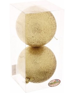 Елочная игрушка Новогодние шары 10 см 201 0710 Серпантин