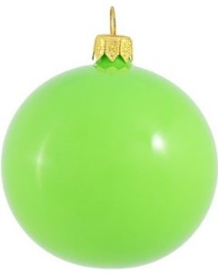 Елочная игрушка и новогоднее украшение Шар для елки д 8см эмаль салатовый Orbital